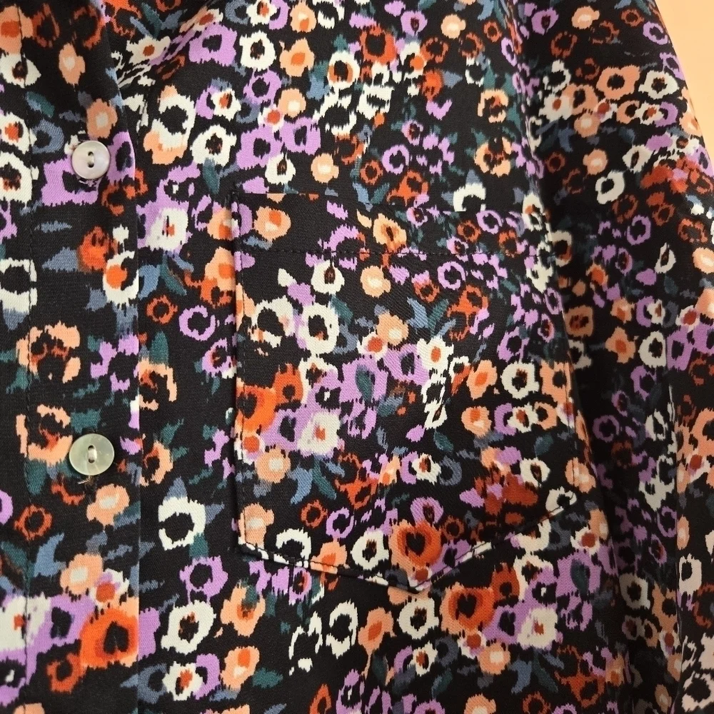 Lili Sidonio Oversized Floral Blouse - Size M - Picture 3 of 5